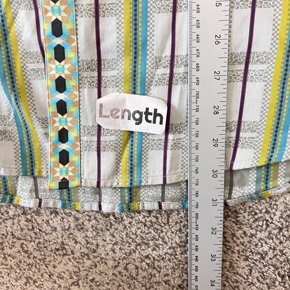 Robert Graham Mens XL Designer Wearable Art Maximalist Button Flip Cuff Shirt - Picture 13 of 13